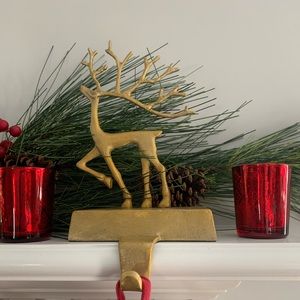 EUC Pottery Barn Small Reindeer Stocking Holder